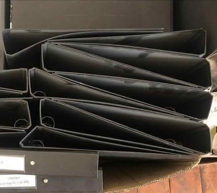 Photo of free Black ring file folders (weybridge) #2