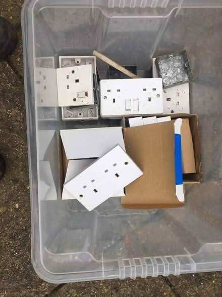 Photo of free Large Tub of Electrical items (Horsford NR10) #1