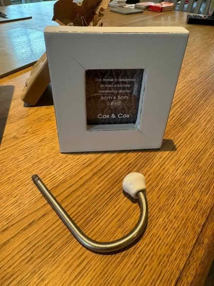 Photo of free Cox and cox photo frame with coat hook (Peppard Common RG9) #1