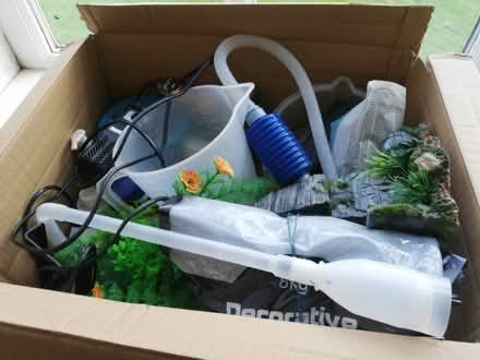 Photo of free Assorted fish care materials, including an aerating pump (Bradleys Both BD20) #1