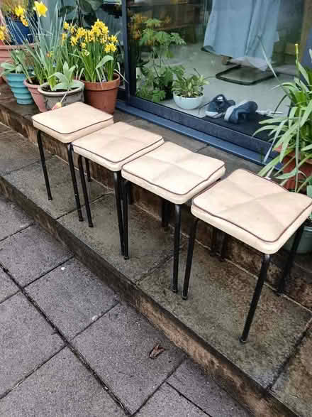 Photo of free 4 old kitchen stools (BT5)