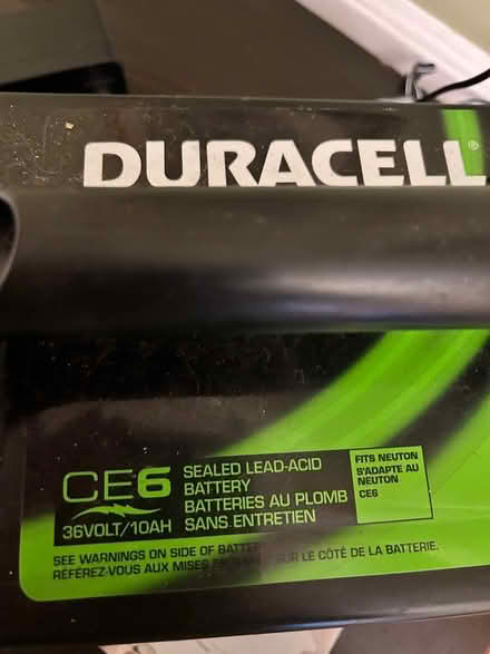 Photo of free Battery for electric mower (Chevy Chase DC) #2