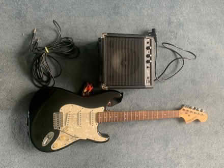 Photo of free Electric guitar & amp (Stafford ST17) #3
