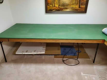 Photo of free Heavy duty wood tables (Little Rocky Run, Clifton) #1