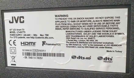 Photo of free JVC 32" LED smart TV LT-43C770 (Kimberley NG16) #3