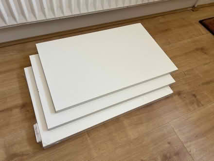 Photo of free 60x37cm white shelves (Tooting Broadway) #1