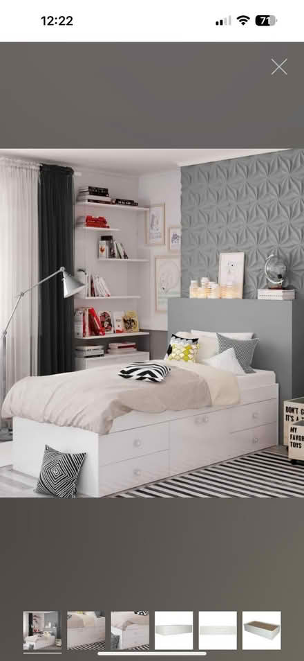 Photo of free 2 single bed with storage collection LU3 (Marsh Farm LU3) #1