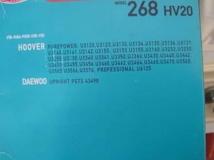 Photo of free Hoover bags (Upper Holloway N19) #3