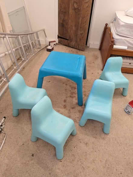 Photo of free Kids plastic table and chairs (Plymtree, Norman's Green End) #1