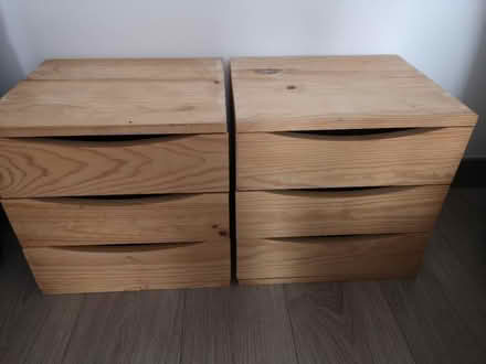 Photo of free 2x wooden set of drawers (KT7) #1