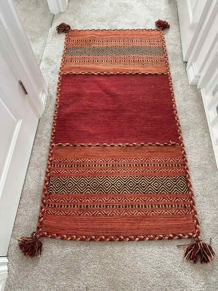 Photo of free Red Aztec design rug (Glastonbury, BA6) #1