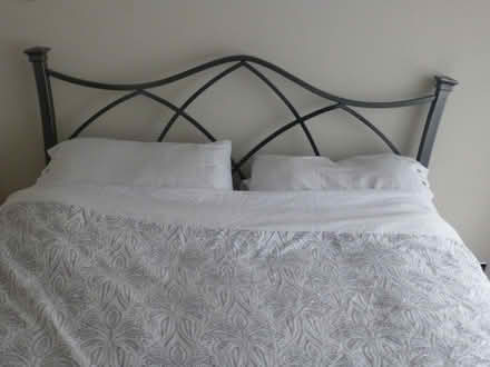 Photo of free Metal king size bed head (Chiswell Green AL2) #1