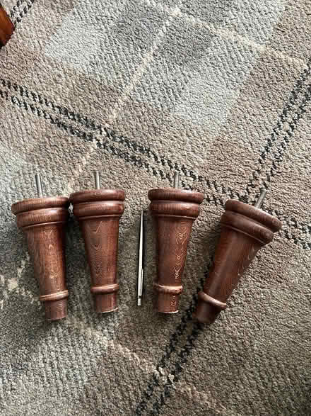 Photo of free Set of 4 sofa/ chair legs (NE9) #1