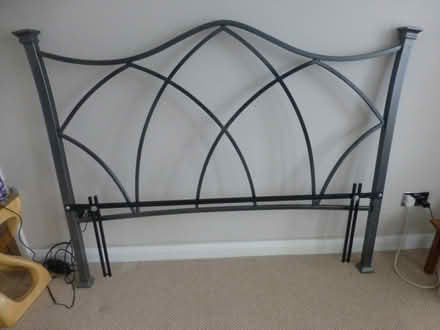 Photo of free Metal king size bed head (Chiswell Green AL2) #2