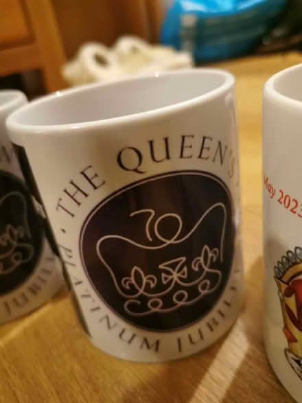 Photo of free 6 platinum jubilee mugs (North Road) #1