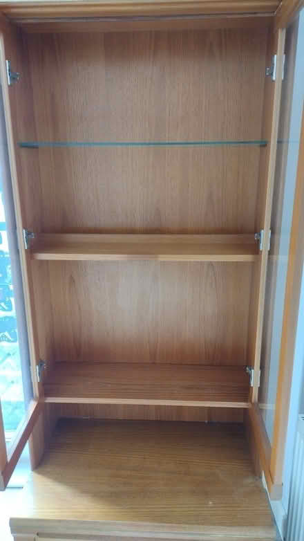 Photo of free Wooden display cabinet (Ilkeston, Derbyshire) #1