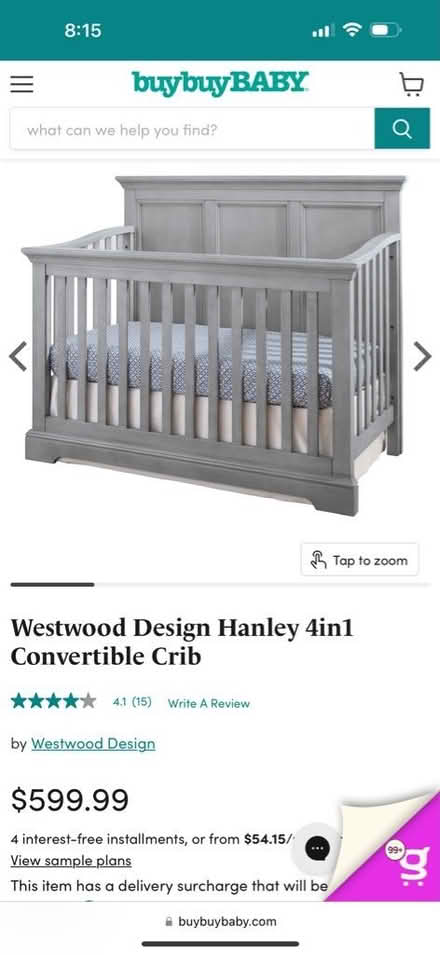 Photo of free Solid Wood Convertible Crib (Pleasant Hill/Klein Creek) #4