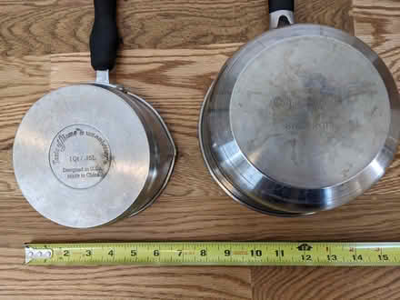 Photo of free Three saucepans with lids (West Main Hill) #2