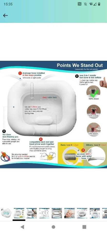 Photo of free Hair washing inflatable basin (Radley) #1