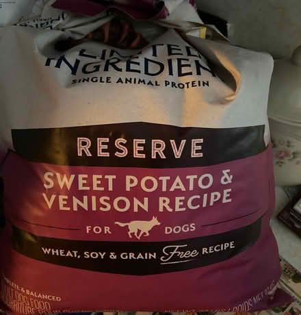 Photo of free Sweet potato & venison dry dog food (Concord Ave Cambridge) #1