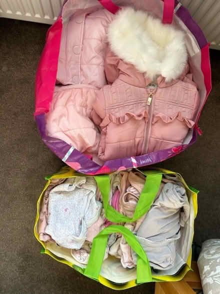 Photo of free 2 bags of baby girl clothes (Leith EH6) #1