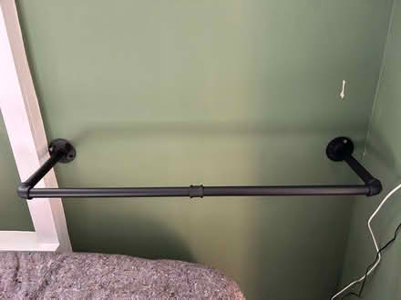 Photo of free Industrial pipe clothes rack, 92cm (Brixton) #1