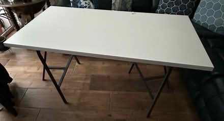 Photo of free Trestle table & office chair (Dublin 18) #1
