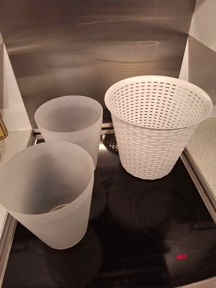 Photo of free 3 white plastic bins (Leckhampton GL53) #2