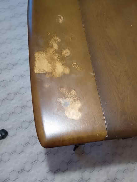 Photo of free Old dark wood table (Edge of moss. SK11) #2