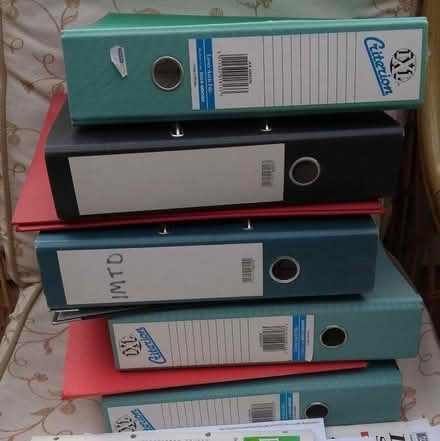 Photo of free Used lever arch files (Overdale TF1) #1