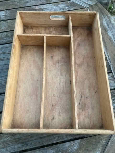 Photo of free Old wooden cutlery tray (Bloomsbury WC1H) #1