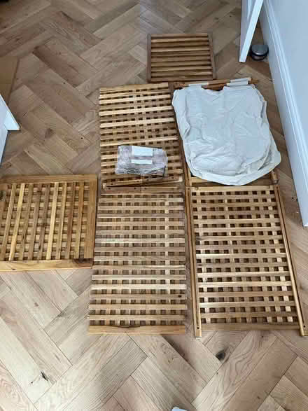Photo of free Wooden linen basket (North Hinksey OX2) #2