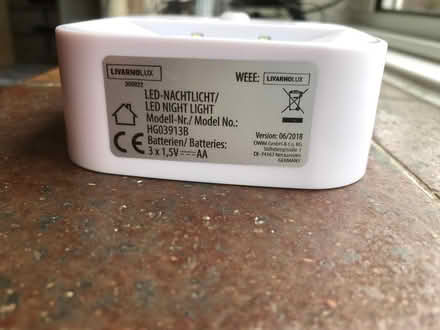 Photo of free LED night light (Parliament Hill Fields, NW5) #1