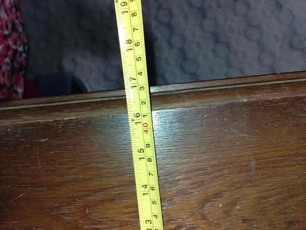 Photo of free Old dark wood table (Edge of moss. SK11) #4