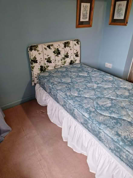 Photo of free single bed with matching solid base. (Motherby CA11) #1