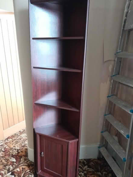 Photo of free Mahogany effect corner unit (Goose Green WN3) #1