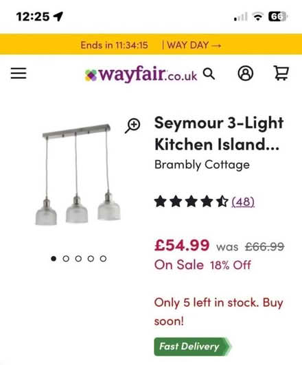 Photo of free 3 light kitchen pendant (Matlock DE4) #1