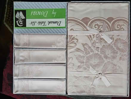 Photo of free Pink napkin and tablecloth set (TW5, Hounslow West) #1