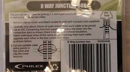 Photo of free 8 Way Junction Box Telephone/Alarm/Ethernet (Lower Earley RG6) #1