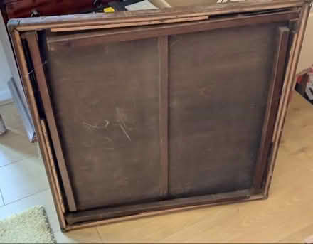 Photo of free Folding card table, antique (Waterloo L22) #1