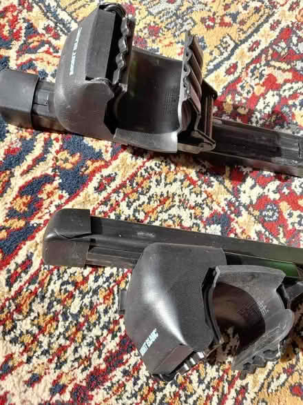 Photo of free 2 Mont Blanc roof bars for vehicle with open roof rails (Burnbanks CA10) #1