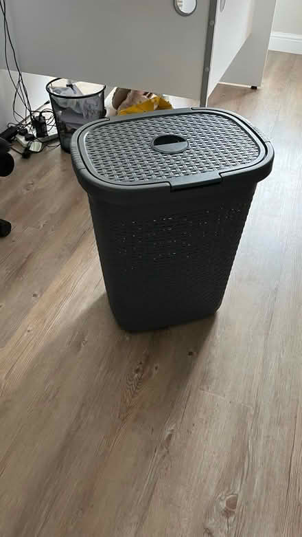Photo of free grey plastic washing basket (MK45) #2