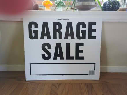 Photo of free Large Garage Sale Sign (San Carlos Flats) #1