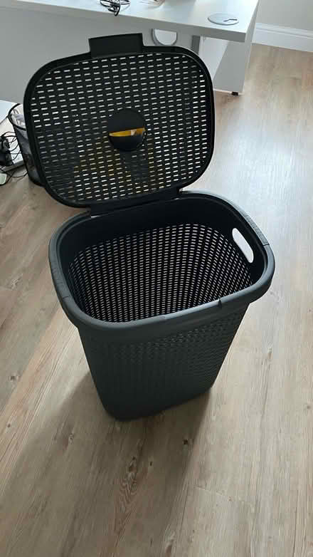 Photo of free grey plastic washing basket (MK45) #1