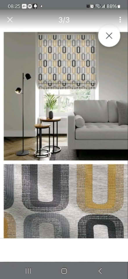 Photo of free Dunelm roman blind grey yellow (Drayton PO6) #1