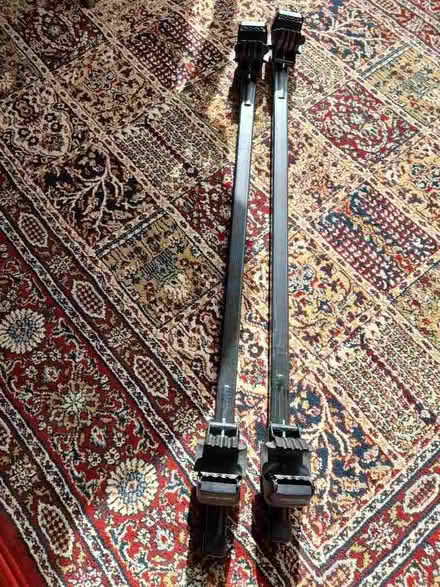 Photo of free 2 Mont Blanc roof bars for vehicle with open roof rails (Burnbanks CA10) #2