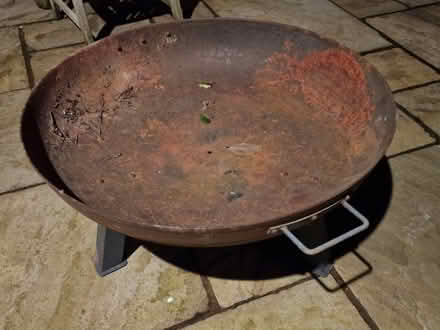 Photo of free Iron fire pit and logs (Enborne Row RG14) #1