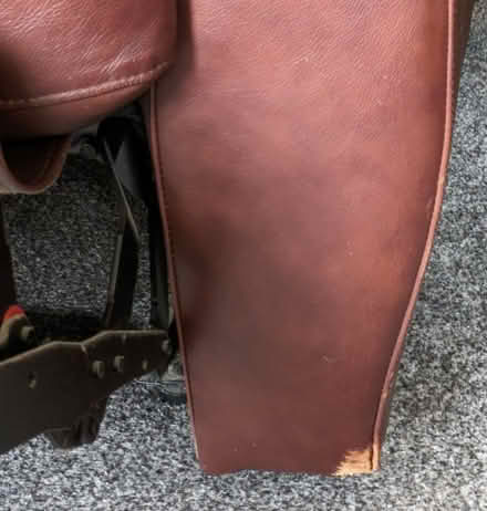 Photo of free Pair of leather armchairs (Sandylands LA3) #3