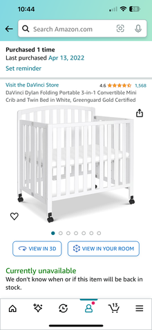Photo of free Portable crib, mattress and sheets (Belltown) #2