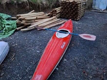 Photo of free Kayak and double bladed paddle (Llanfiangel nant Melan LD8) #1